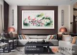 客厅旺财风水画，中国画九鱼图是最佳选择