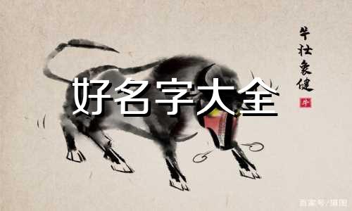 如何给小黑狗子起名字大全