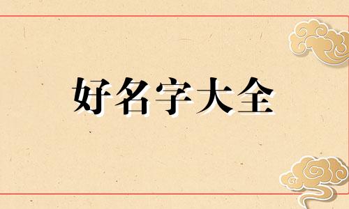 今年过年生儿子如何起名字