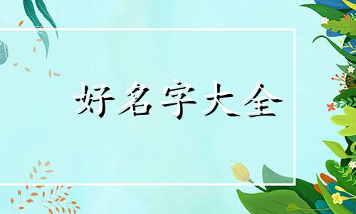 如何给一个娃娃起名字大全