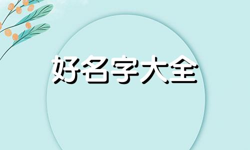 两个宝如何起名字带小