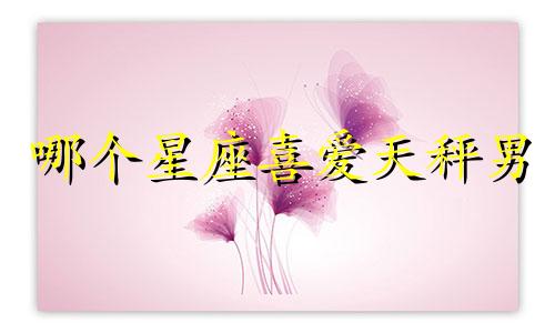 哪个星座喜爱天秤男