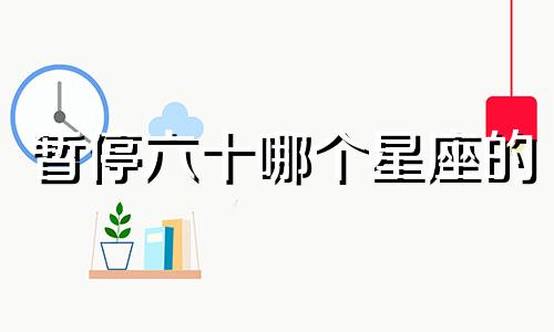 暂停六十哪个星座的