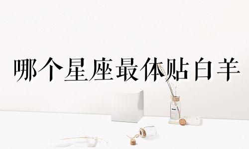 哪个星座最体贴白羊