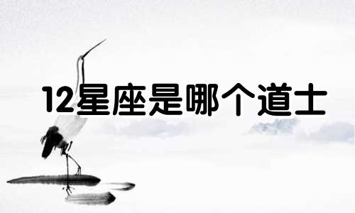 12星座是哪个道士
