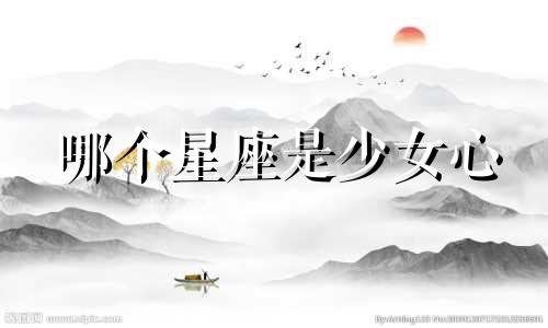 哪个星座是少女心