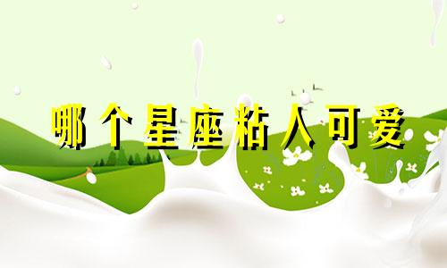 哪个星座粘人可爱