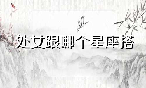 处女跟哪个星座搭