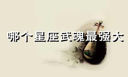 哪个星座武魂最强大