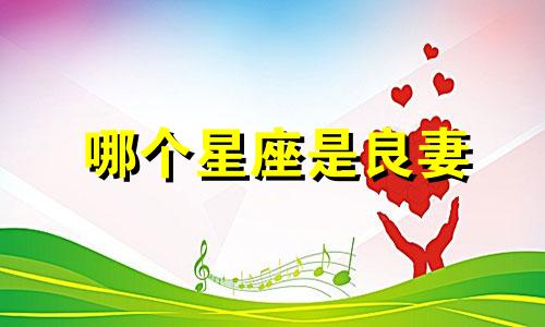 哪个星座是良妻