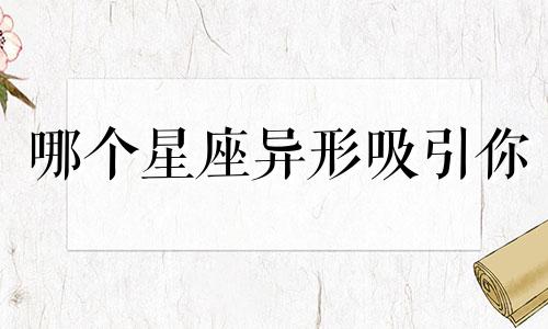 哪个星座异形吸引你