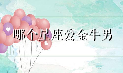 哪个星座爱金牛男