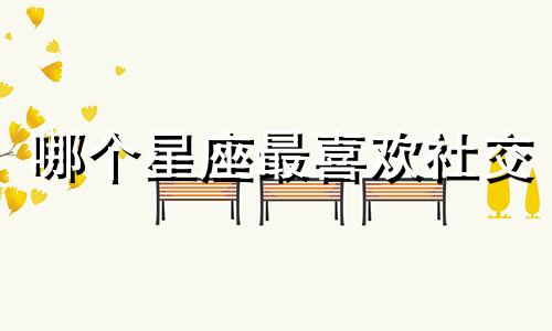 哪个星座最喜欢社交