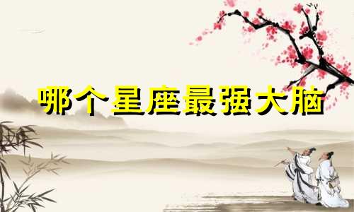 哪个星座最强大脑