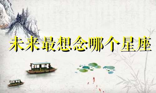 未来最想念哪个星座