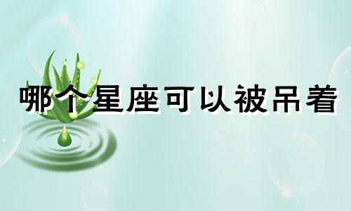 哪个星座可以被吊着