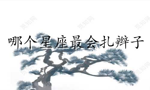 哪个星座最会扎辫子