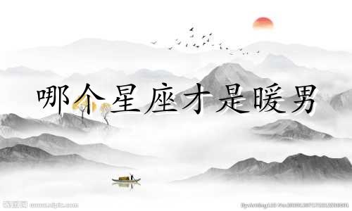 哪个星座才是暖男