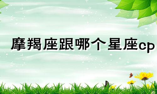 摩羯座跟哪个星座cp