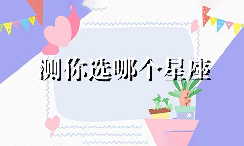 测你选哪个星座