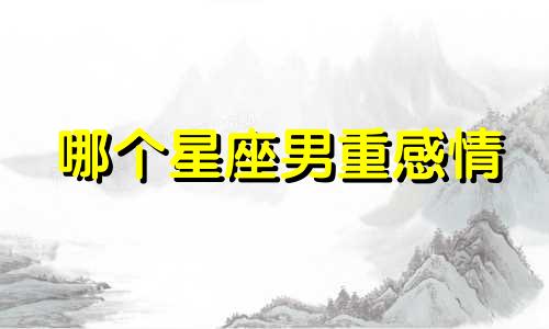 哪个星座男重感情