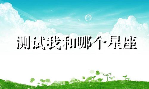 测试我和哪个星座