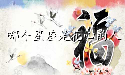 哪个星座是花心的人