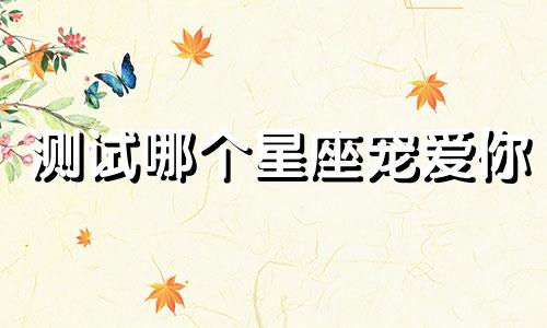 测试哪个星座宠爱你