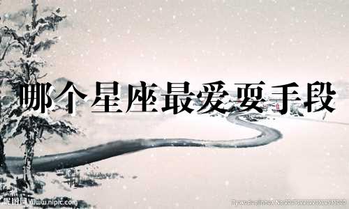 哪个星座最爱耍手段