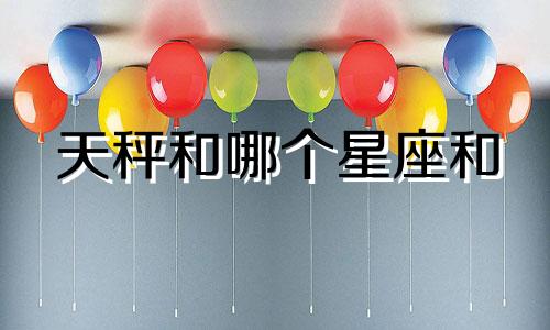 天秤和哪个星座和