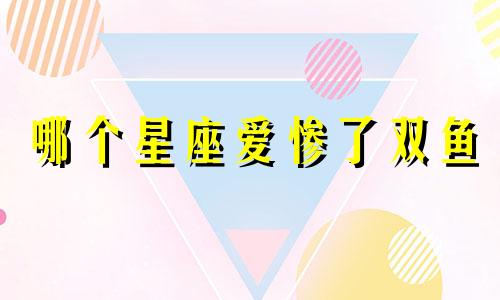 哪个星座爱惨了双鱼
