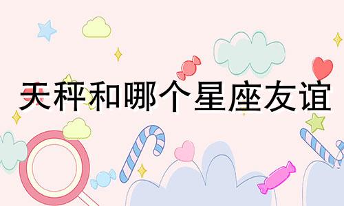 天秤和哪个星座友谊