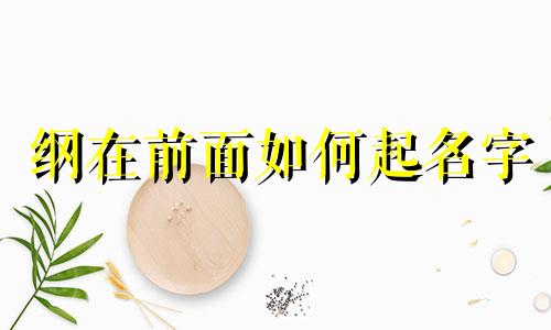 纲在前面如何起名字